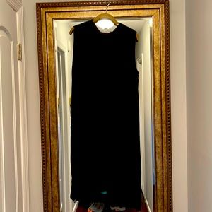 Eileen Fischer below the knee black sleeveless dress